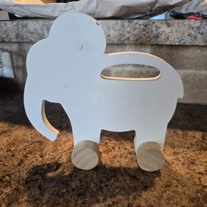Rolling Wooden Elephant Decor | WHITE | Wheels | Hobby Lobby Decor